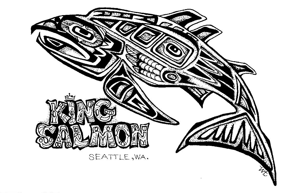 1144x741 Art Stall Gallery - King Salmon Drawing