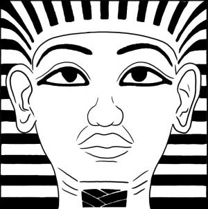 300x302 How To Draw King Tut, Step - King Tut Drawing