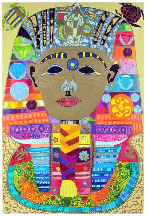 475x700 King Tut Drawing - King Tut Drawing