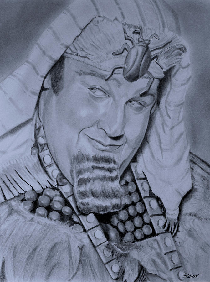 671x900 victor buono king tut drawing - King Tut Drawing