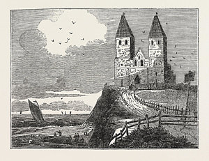 300x231 Reculver Church, From The Sea Drawing - Kingdom Drawing