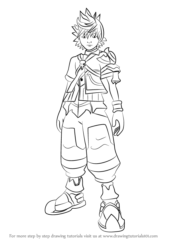 596x842 learn how to draw ventus from kingdom hearts - Kingdom Hearts Drawing