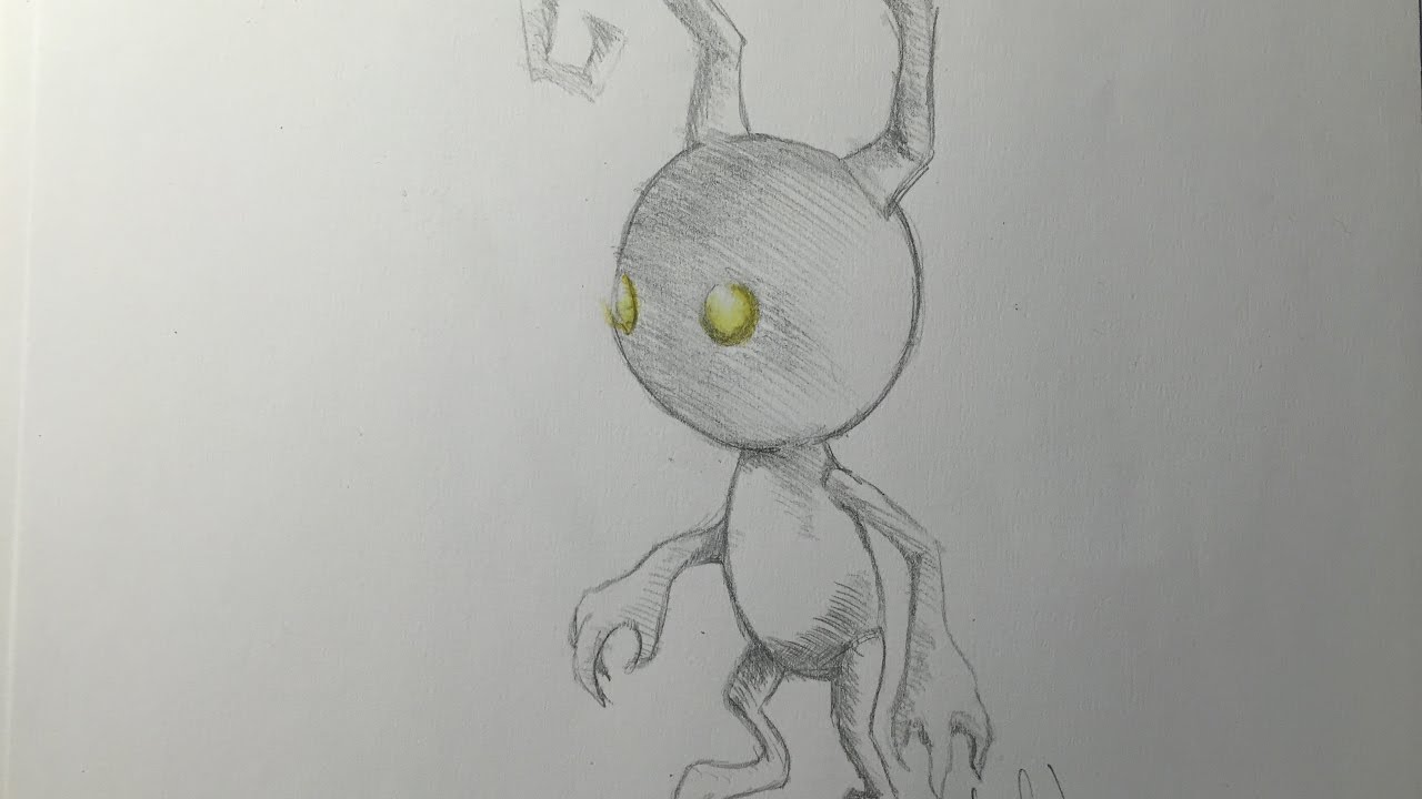 1280x720 how to draw a shadow heartless from kingdom hearts - Kingdom Hearts Drawing