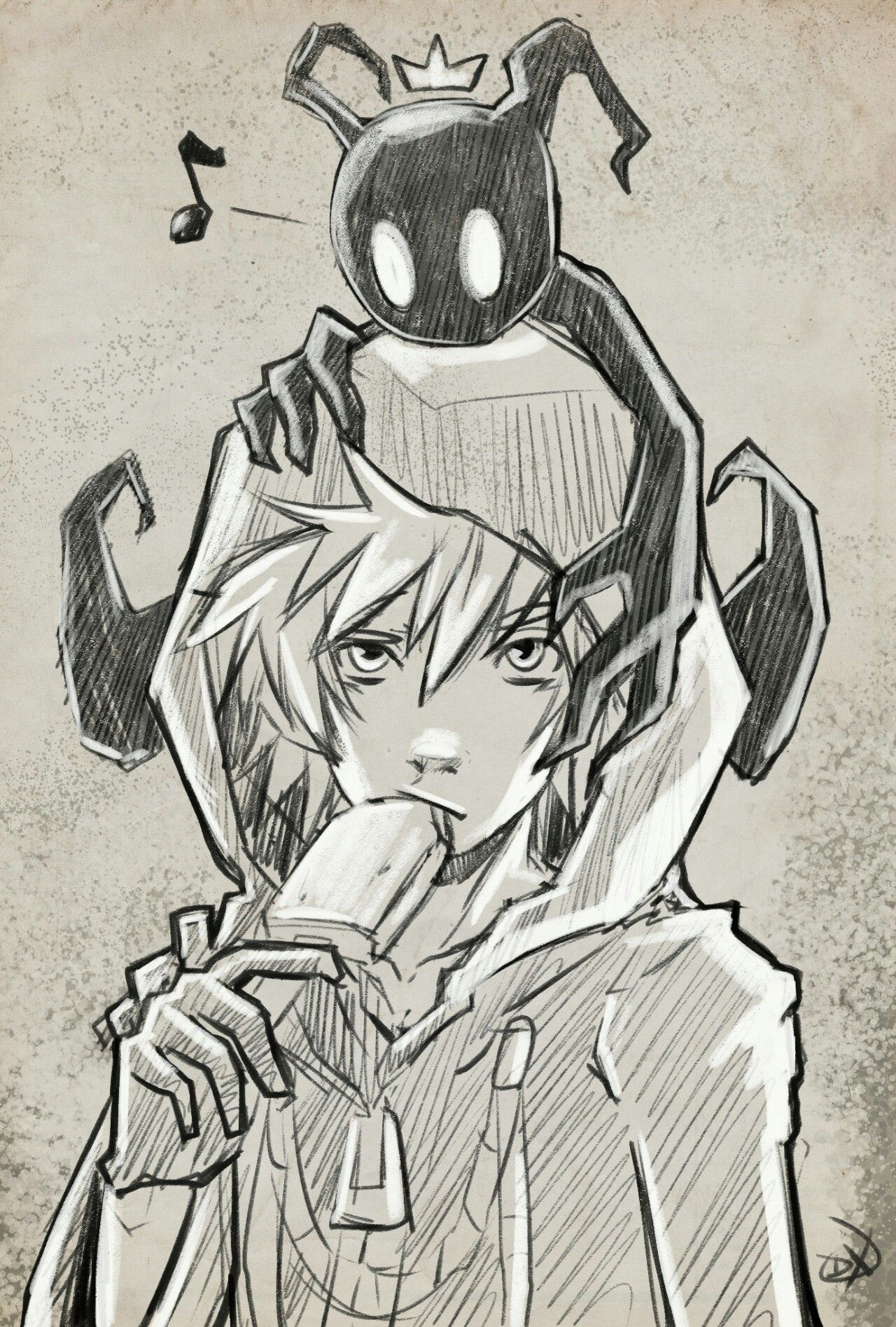 1280x1894 heartless sora and roxas possible lock screens kingdom hearts - Kingdom Hearts Drawing