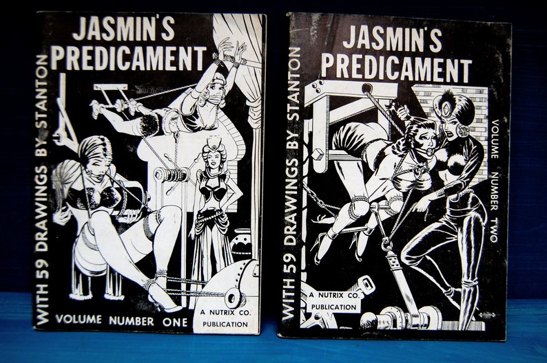 794x528 vintage kinky two volumes of jasmin's etsy - Kinky Drawings