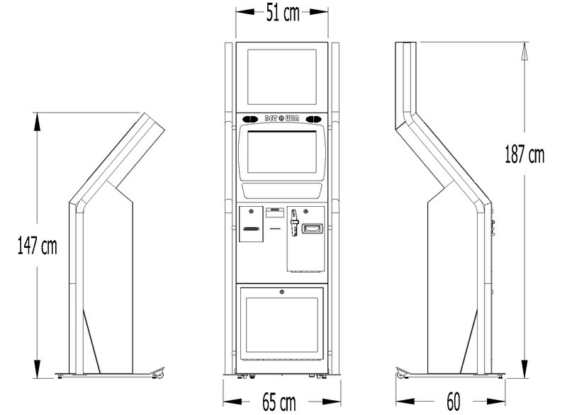 800x586 universal information kiosk - Kiosk Drawing