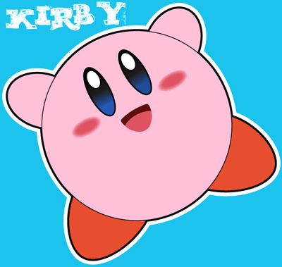 400x379 how to draw nintendo's kirby with easy step - Kirby Drawing