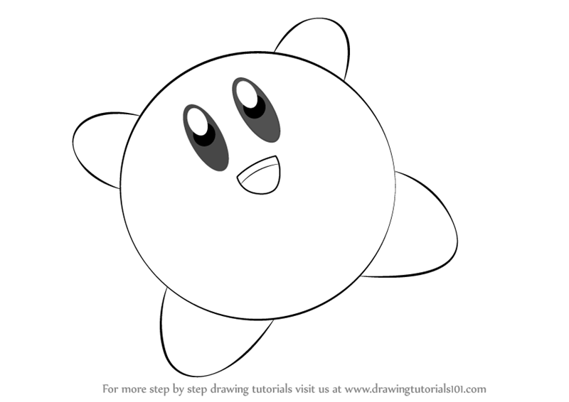 800x566 learn how to draw kirby from super smash bros - Kirby Drawing