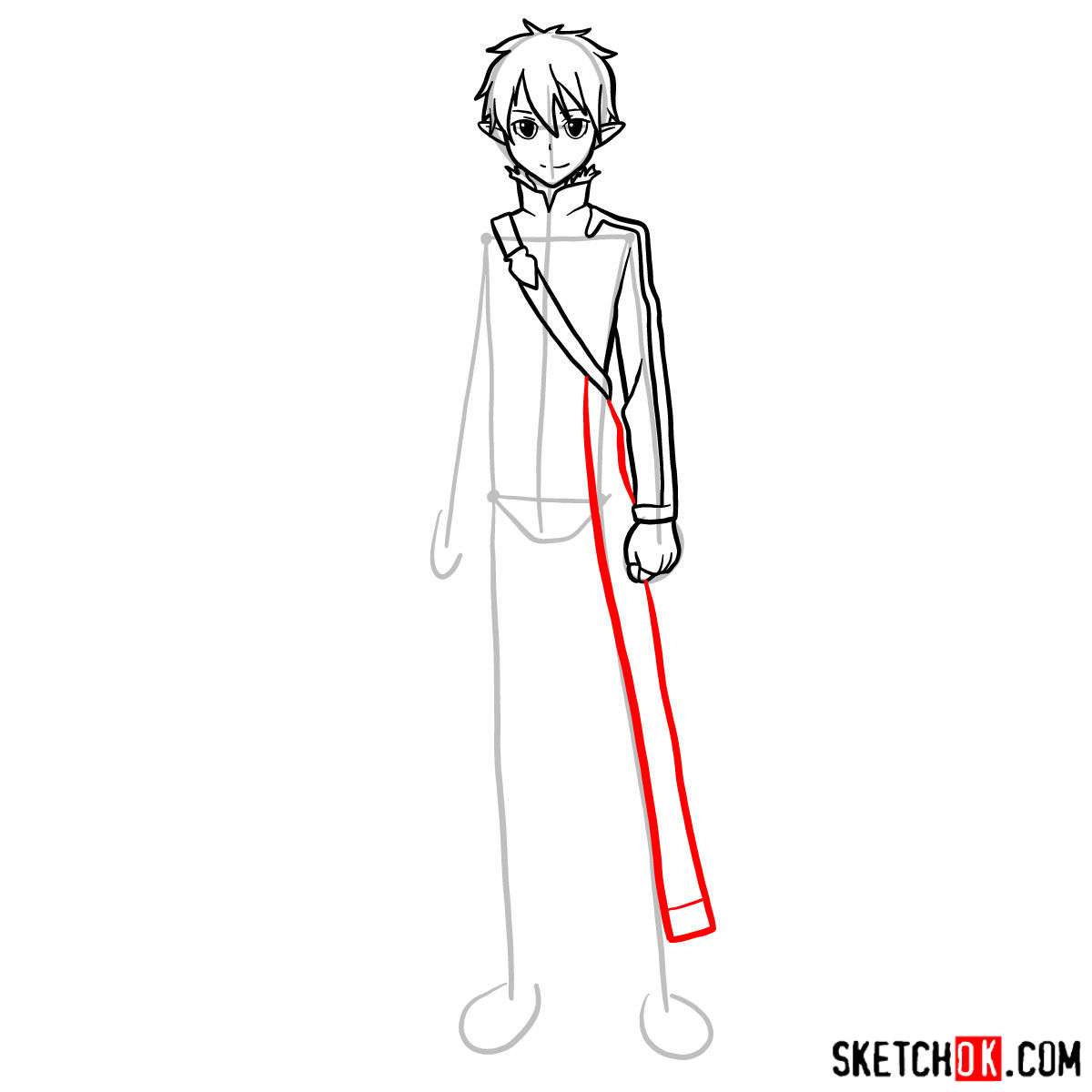 1200x1200 How To Draw Kirito - Kirito Drawing