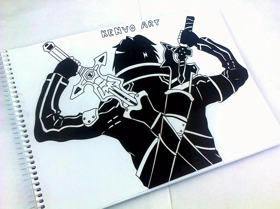 960x716 Kirito Draw - Kirito Drawing