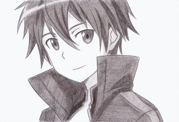 365x250 My First Kirito Drawing - Kirito Drawing