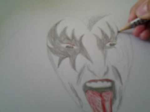 480x360 How To Draw Band Kiss - Kiss Band Drawing