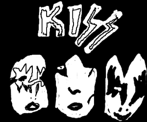 300x250 Kiss - Kiss Band Drawing