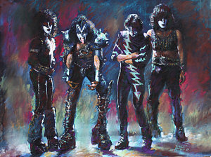 300x224 Kiss Band Drawings Fine Art America - Kiss Band Drawing