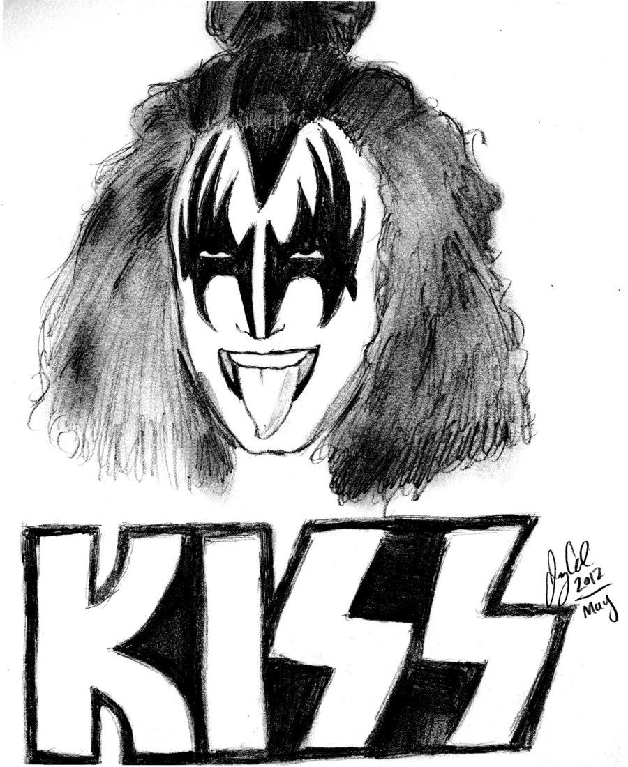 Kiss Band - Kiss Band Drawing. 