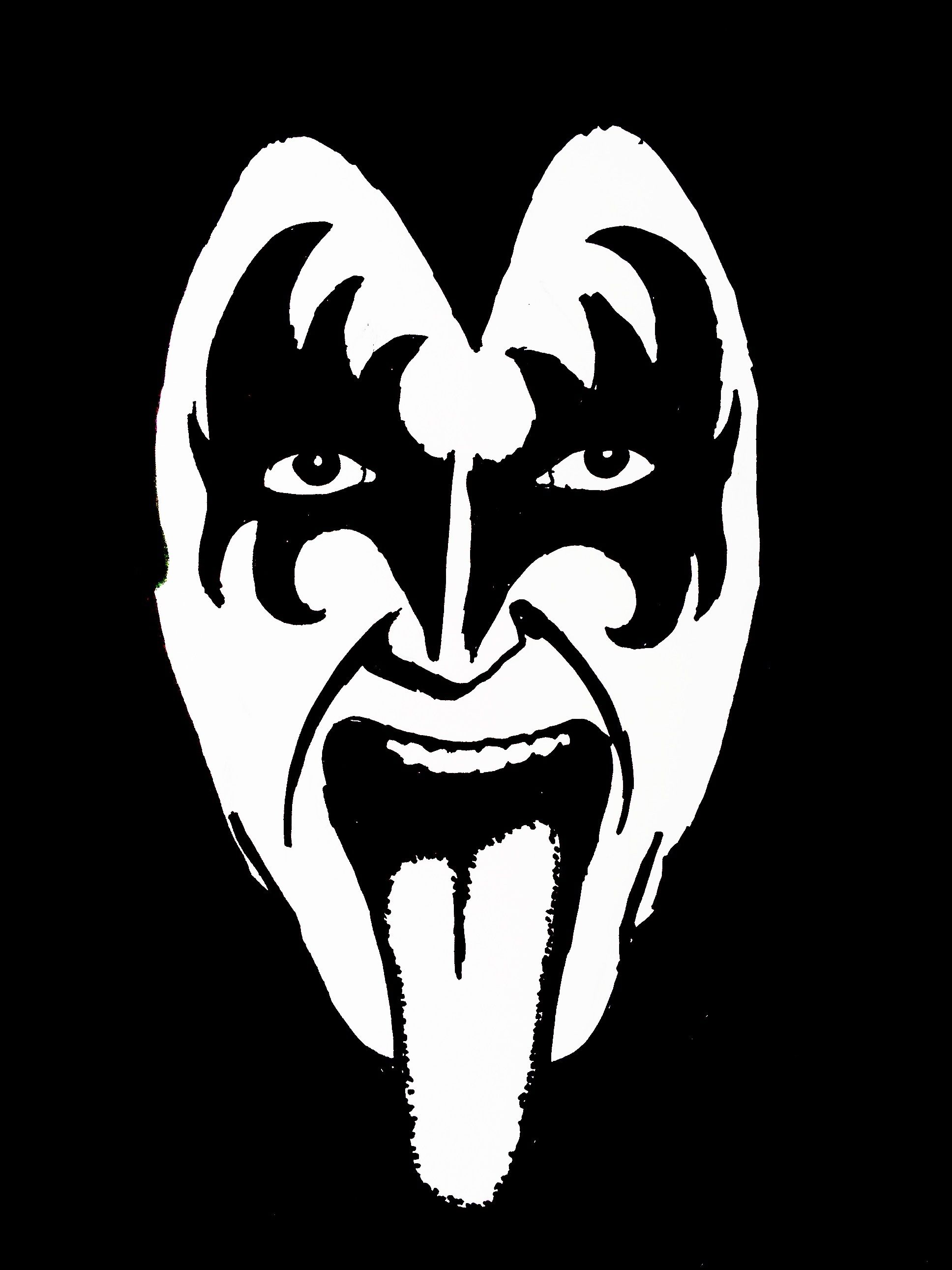1936x2581 gene simmons drawing gene simmons drawing wood burning - Kiss Band Drawing
