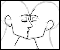 200x166 How To Draw Kissing People And Animals With Easy Step - Kiss Drawing