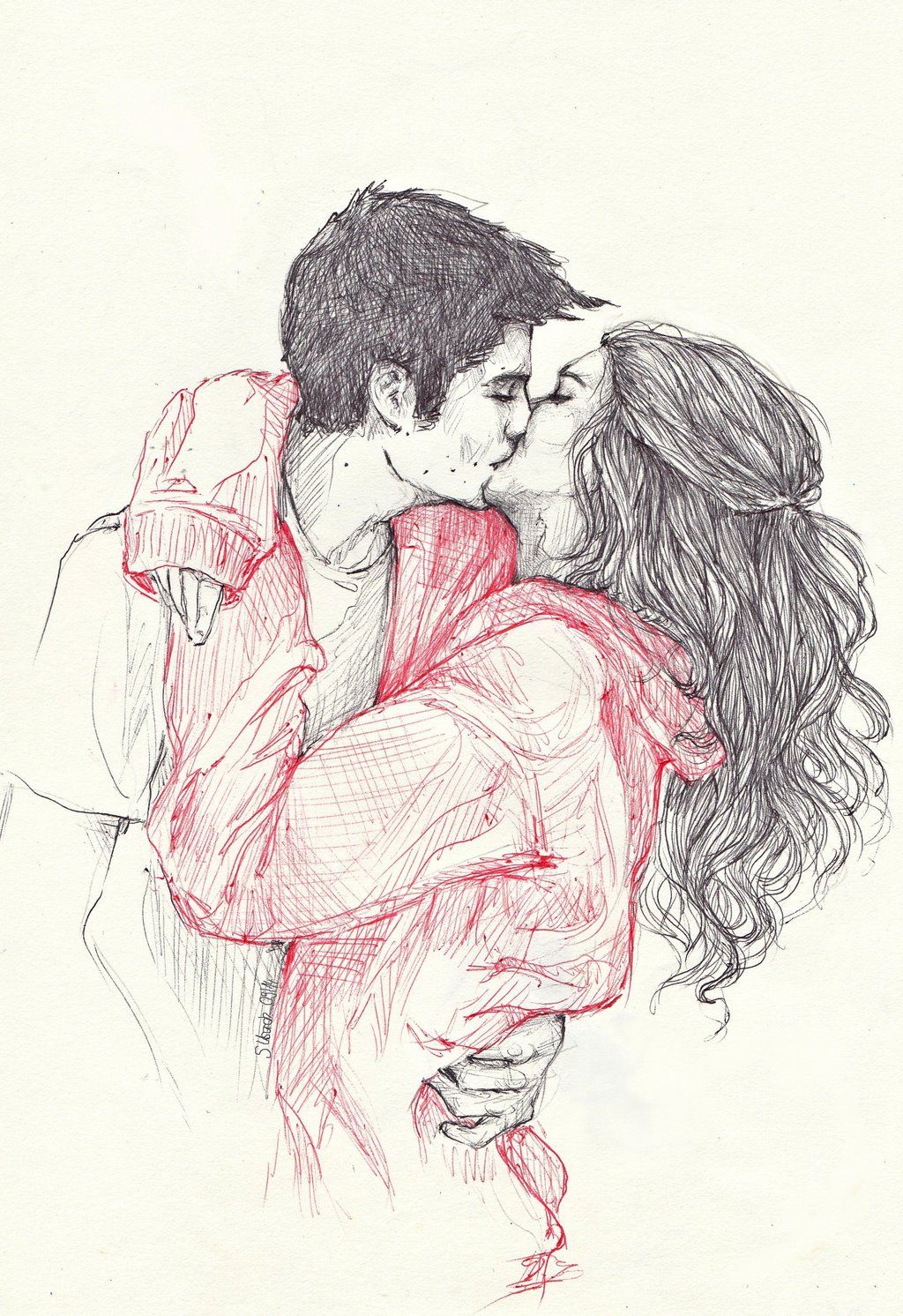 1024x1492 Lydia Stiles - Kiss Drawing
