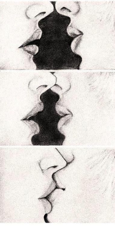 381x750 kiss drawing nourishnurture art, drawings, kiss art - Kiss Drawing
