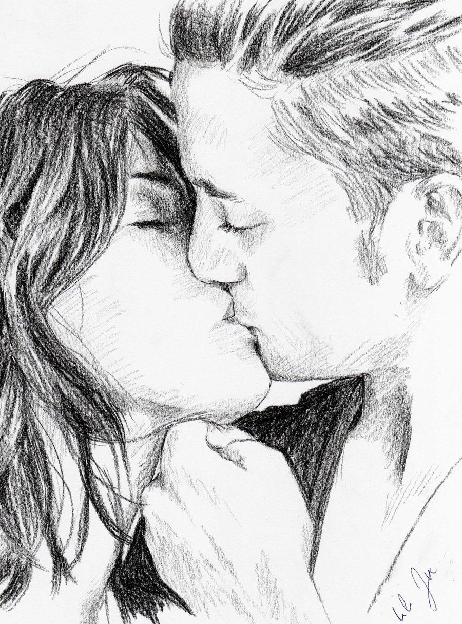 900x1215 First Kiss, Pencil Drawing Art Photography Love Drawings - Kiss Drawing Photos