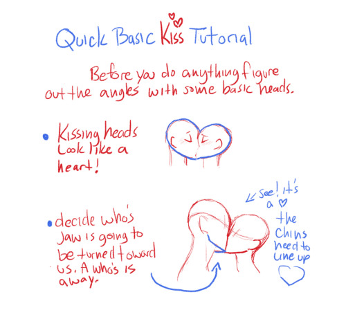 500x458 How To Draw Kissing Tumblr - Kiss Drawing Photos