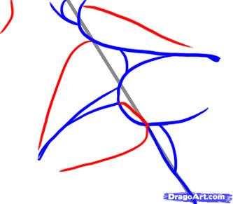 333x291 How To Draw A Kiss, Step - Kissing Lips Drawing