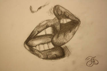 374x250 Kissing Lips Close Up - Kissing Lips Drawing