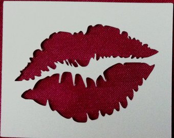 340x270 Kissing Lips Etsy - Kissing Lips Drawing