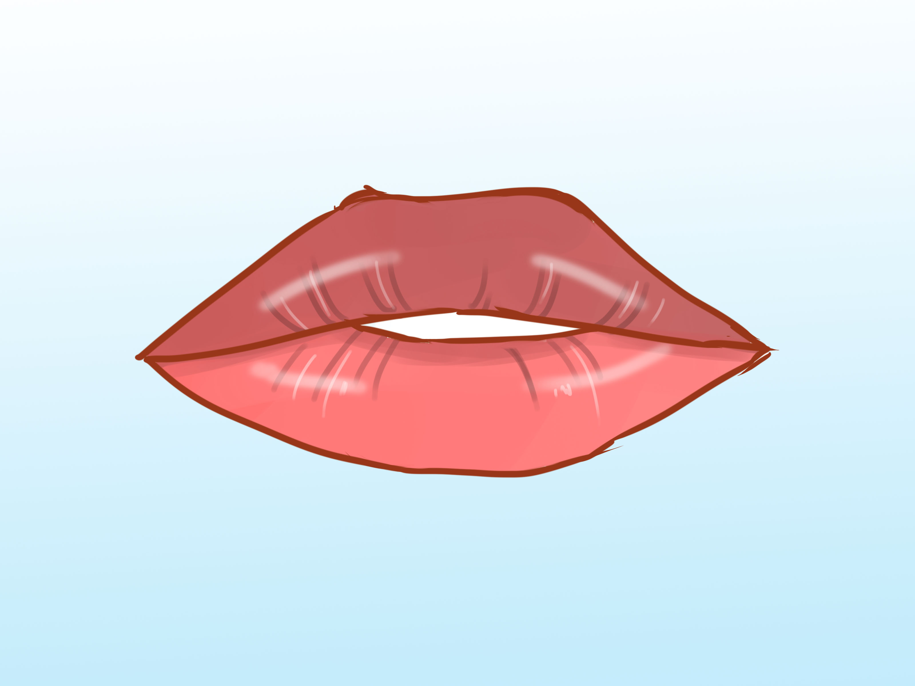 3200x2400 Pictures How To Draw Kiss Lips - Kissing Lips Drawing