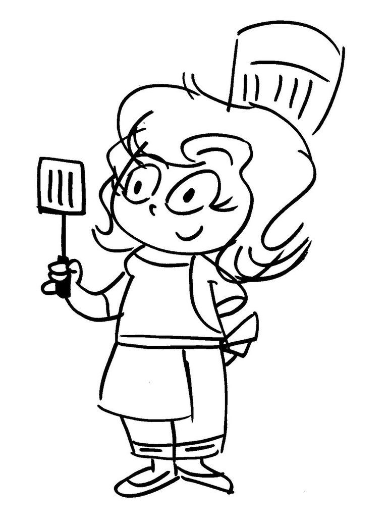 767x1042 Happy Chef Cooking Cartoon Photo Credit Deviant Art Ideas - Kitchen Cartoon Drawing