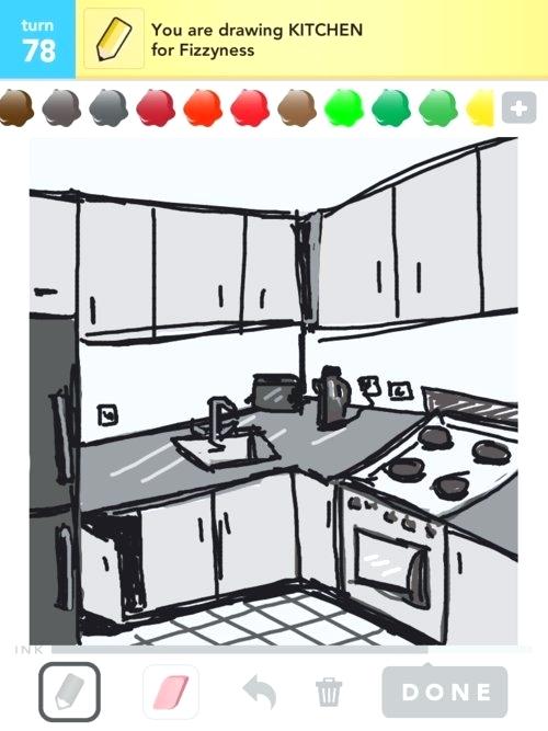 500x667 Kitchen Drawings Cartoon Kitchens Pictures - Kitchen Cartoon Drawing