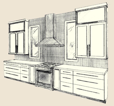 Kitchen Design Drawing At Paintingvalley Com Explore Collection
