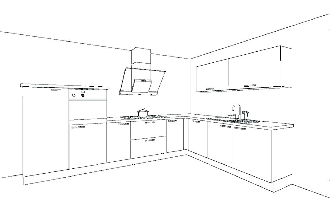 Kitchen Drawing Easy at PaintingValley.com | Explore collection of ...