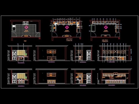 480x360 modular kitchen working drawing autocad free download - Kitchen Drawing Free