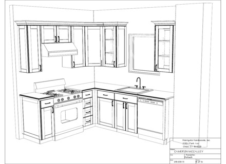 Kitchen Drawings at PaintingValley.com | Explore collection of Kitchen ...