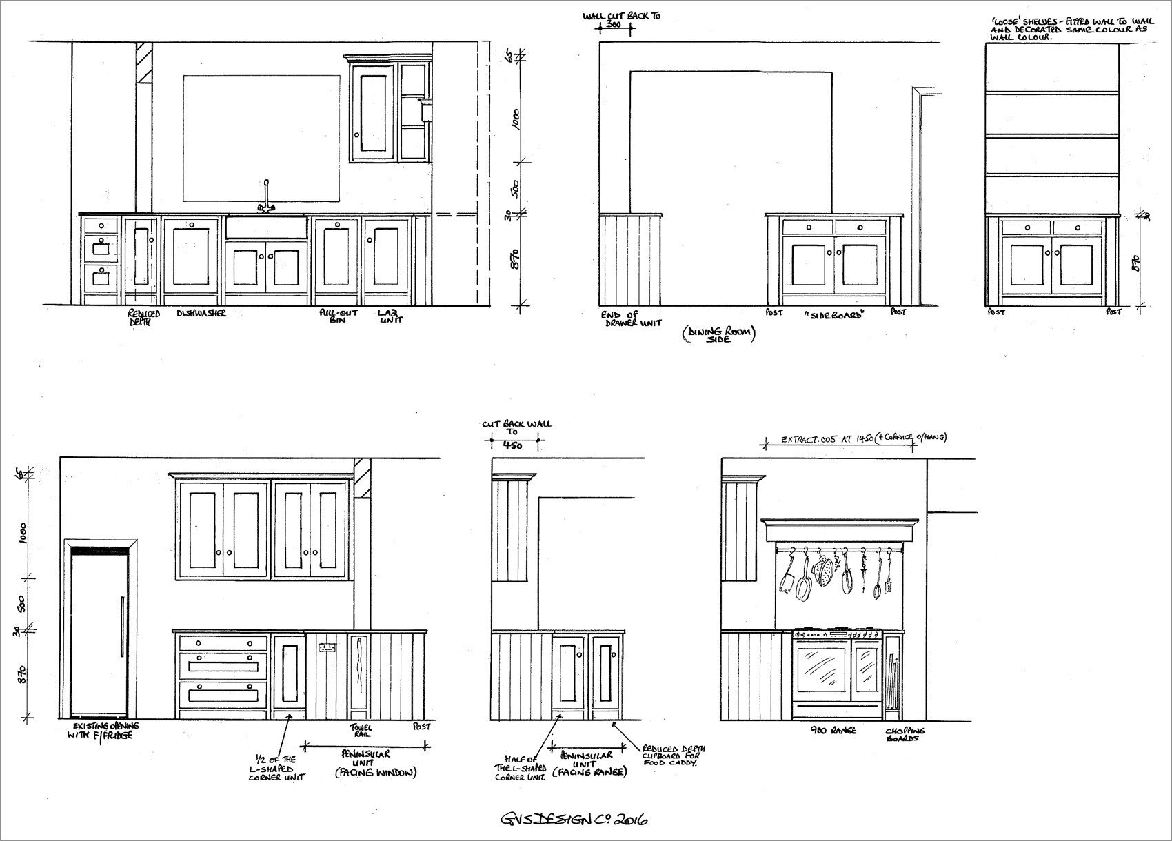 1700x1220 Gvs Drawing - Kitchen Drawings