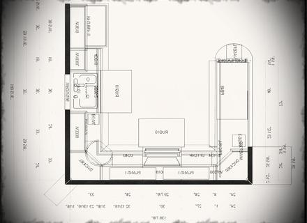 440x320 Island Shaped Kitchen Layout Drawing - Kitchen Layout Drawing