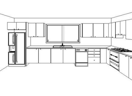 Kitchen Layout Drawing at PaintingValley.com | Explore ...