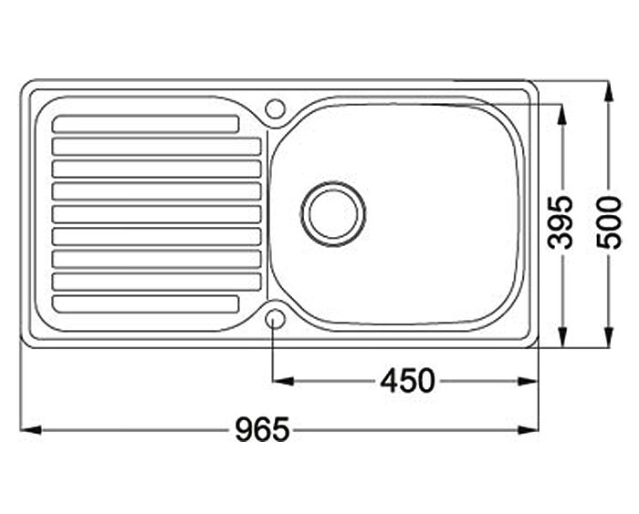 700x564 franke elba eln stainless steel bowl kitchen inset sink - Kitchen Sink Drawing