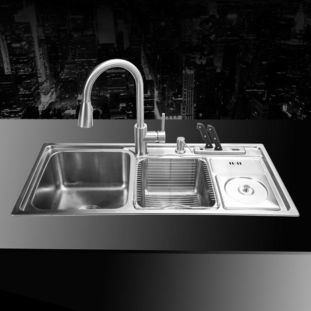 640x640 stainless steel undermount kitchen sink set - Kitchen Sink Drawing