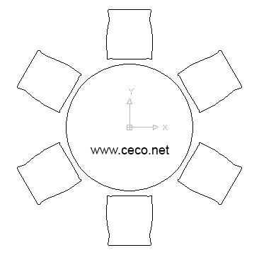 366x360 autocad drawing dining table six chairs the kitchen dining room dwg - Kitchen Table Drawing