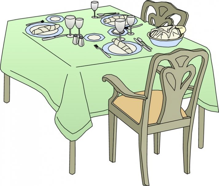 713x608 Kitchen Table Clipart - Kitchen Table Drawing