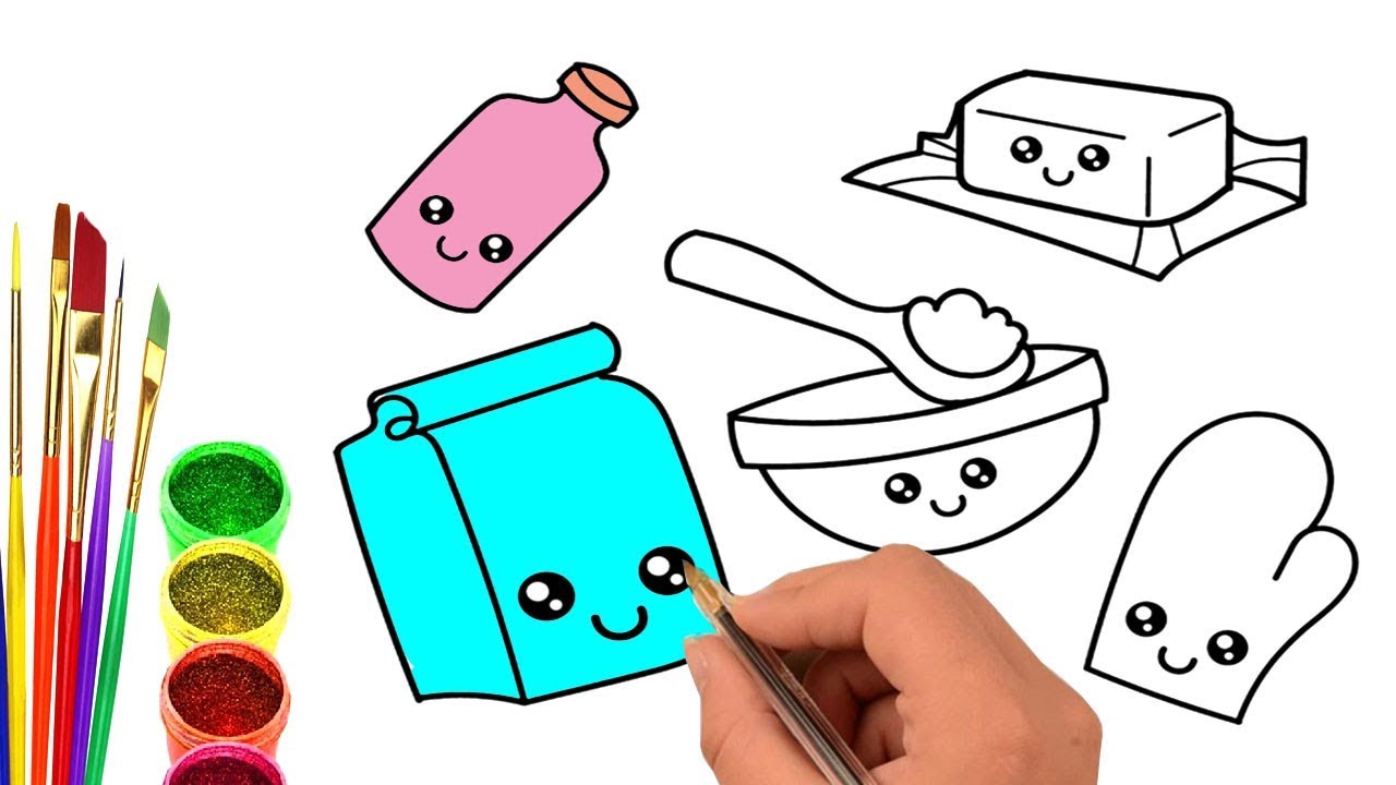 1280x720 how to draw kitchen tools drawing coloring toys kitchen tools - Kitchen Tools Drawing