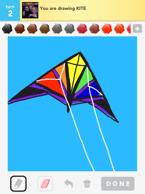 500x667 kite drawings - Kite Drawing