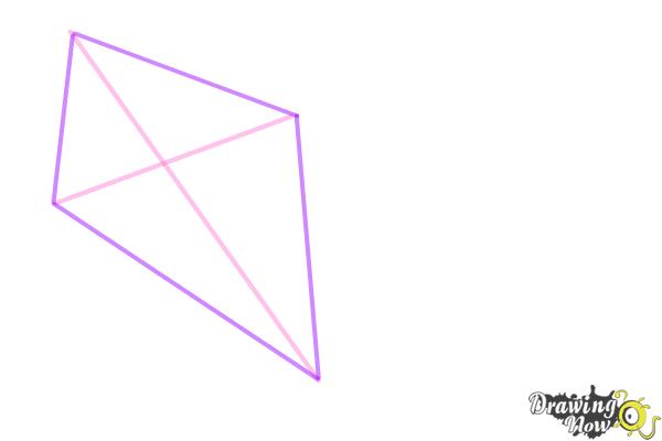 600x400 how to draw a kite - Kite Drawing Images