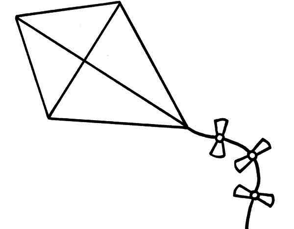 600x467 kite drawing pic drawing skill - Kite Drawing Images