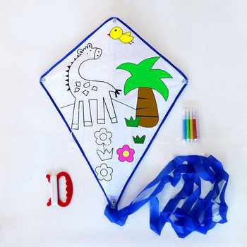 350x350 Diy Plain Kid Kite Drawing Kites - Kite Images For Drawing