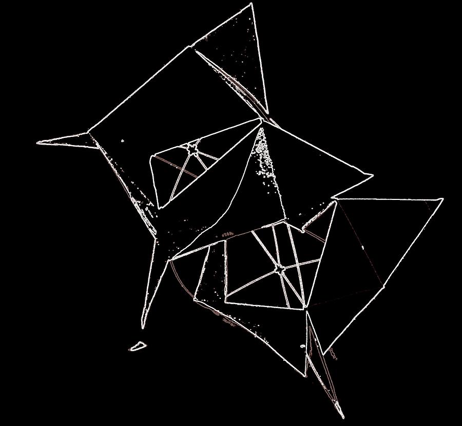 900x831 Kite Line Drawing Brown Photograph - Kite Line Drawing