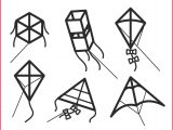 160x120 Awesome Kite Drawing Photos Of Drawing To Print Color - Kite Line Drawing