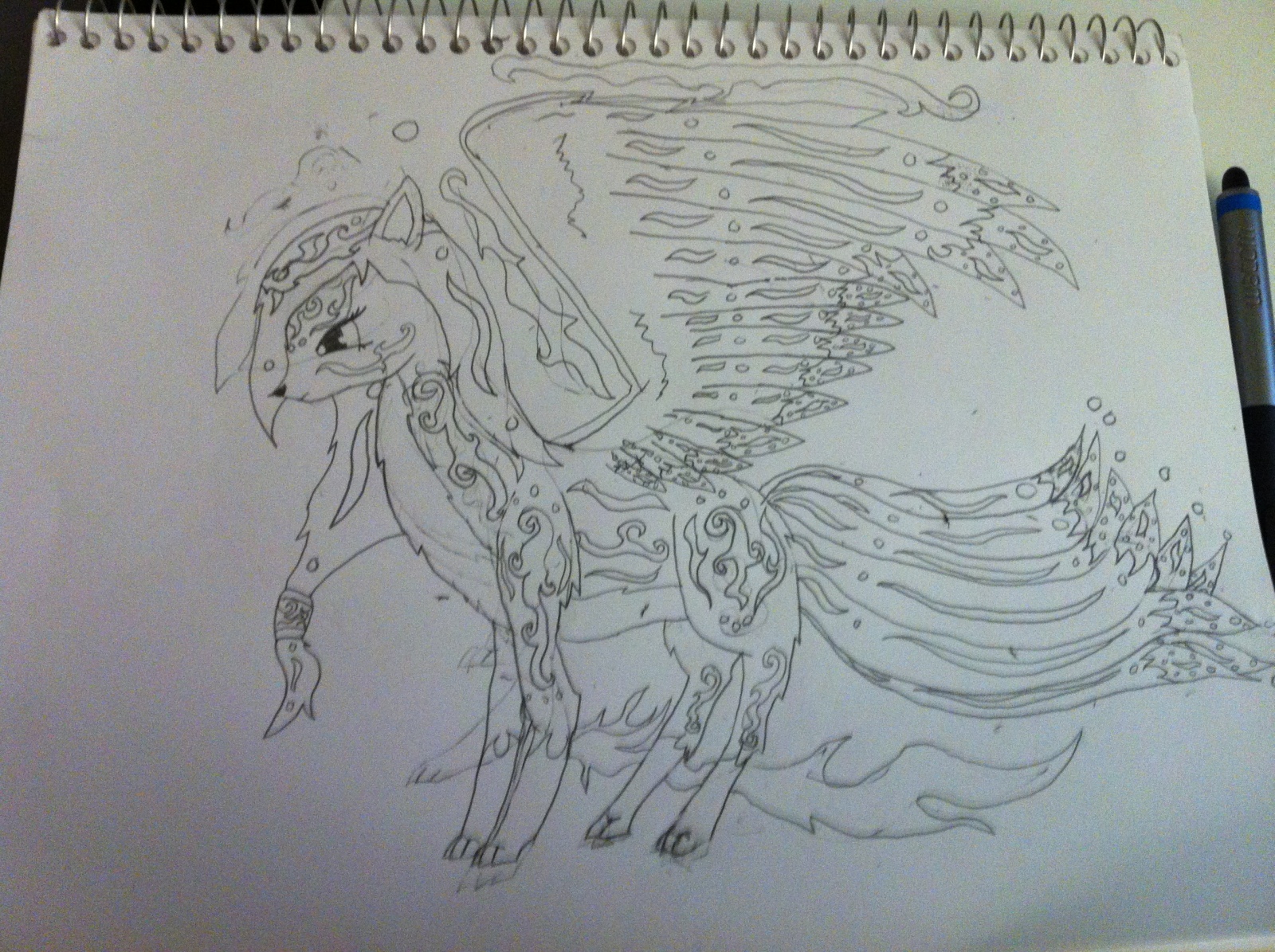 1600x1195 drawingkitsune - Kitsune Drawing